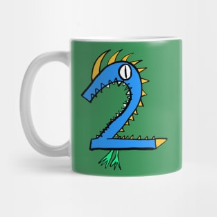 Monster Number 2 - happy sixth birthday for your little monster Mug